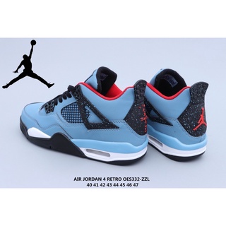 Genuino Listo Stock Nike Zapatos Air Jordan 4 Retro AJ4 4a Generación Botas De Cuero Casual Cojín Amortiguación De Baloncesto Zapatillas De Deporte Para Correr Al Aire Libre Skateboard Los Hombres
