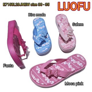 Sandalias de jalea para niñas luofu niñas sandalias de goma chanclas importadas E7158L20JNEW