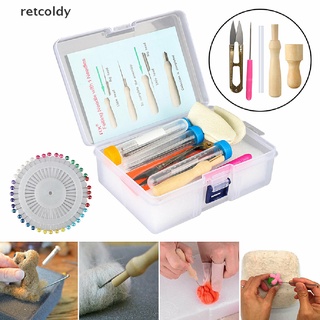 [Retc] Needle Felting Starter Set Kit Wool Felt Tools Mat DIY Hand Craft Making Supply M2