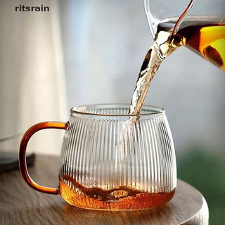 Ritsrain Heat-resistant Glass Water Cup With Handle Tea Milk Drink Mug Beer Juice Cup MX