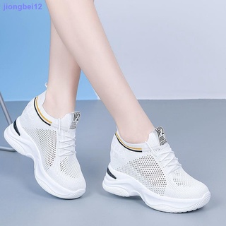 Zapatos transpirables 2021 nuevos zapatos de Primavera para mujeres/zapatos salvajes/zapatos Finos blancos con suelas gruesas