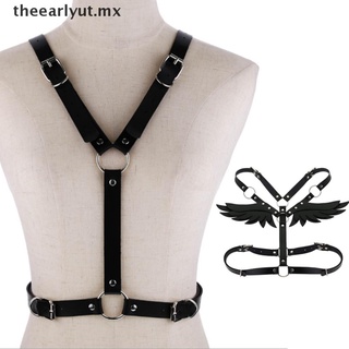 [well] arnés de cuero gótico Sexy para mujer/cinturón con alas de ángel/cinturón de cintura MX
