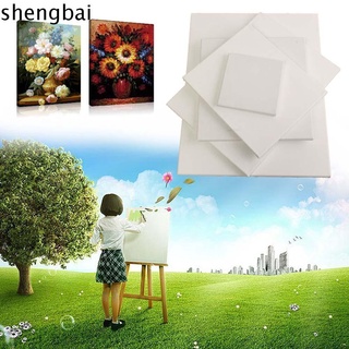 Shengbai Craft pintura al óleo junta de artista blanco marco de lienzo en blanco dibujo arte profesional para imprimado al óleo pintura acrílica pintura suministros pintura lienzo