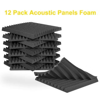 ¡en Stock! 12pcs 30X30X2.5CM aislamiento acústico de espuma acústica azulejos de ruido absorción de sonido