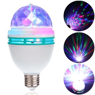 led de cristal mágico bola de luz e27 lámpara de linterna colorida rotación constante corriente ktv barra de la boda intermitente de la etapa de luz