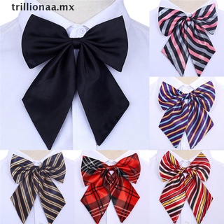 tril - corbatas de rayas para mujer, corbata de seda, corbata de mariposa, cuello de desgaste.