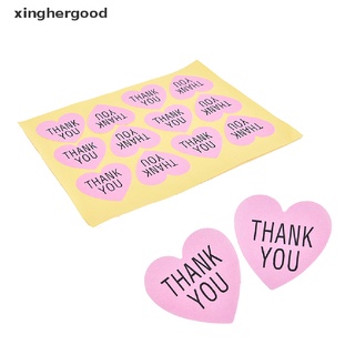 xinghergood rosa en forma de corazón para agradecimiento embalaje pegatinas selladas pegatinas para boda xhg