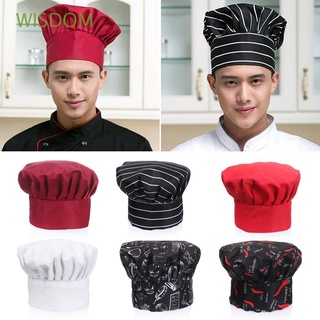 sabiduría hombres mujeres chef sombrero de cocina uniforme sombrero de trabajo gorra restaurante elástico cocina moda ajustable
