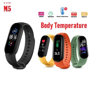 M5 smart Temperature version smart watch Fitness Tracker smart band impermeable pulsera reloj M5 correa