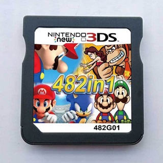 Cartucho de tarjeta de videojuego 482 en 1 para Nintendo 2DS 3DS NDS NDSL NDSI US