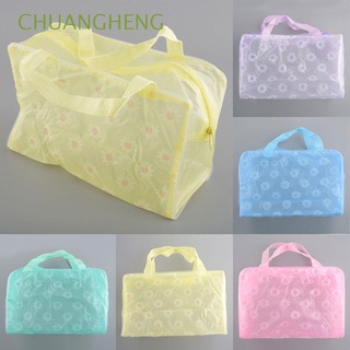 chuangheng bolsa impermeable duradera organizador de lavado mujeres portátil maquillaje de viaje moda cepillo de dientes bolsa/multicolor