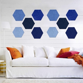 hung hexágono de fieltro tablero autoadhesivo boletín memo foto corcho tableros de espuma colorida pared azulejos decorativos (7)