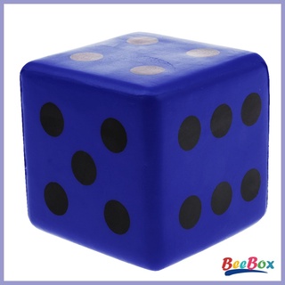 Beebox 8cm esponja dados de espuma juego de dados juguete educativo para niños azul (9)