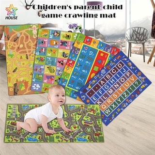 Play Mat for Baby Folding Baby Crawling Pad Kids Flannel Playmat Non Toxic for Babies Infants Toddlers