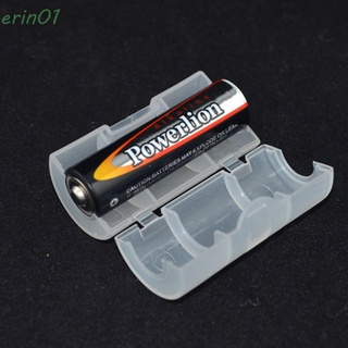 erin01 práctico adaptador de batería caso 6pcs caja de conversión de batería convertidor de batería conveniente transparente caja de baterías del hogar durable shell interruptor de batería/multicolor