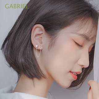 GABRIEL Elegante Clavos en forma de estrella Personalidad Pendientes coreanos Pendientes Geométrico Pentagrama Mujer BREW Cobre Simple Clavo femenino