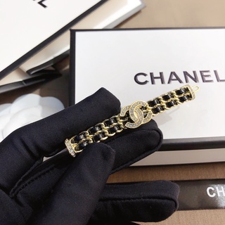 Chanel Fashion Horquilla Diamante Letra Doble C Titanio Acero Mujer Joyería (3)