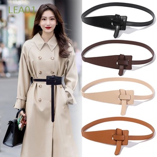 lea01 todo-partido moda cintura simplicidad mujer faja cinturón popular casual retro delgado cintura imitación cuero/multicolor