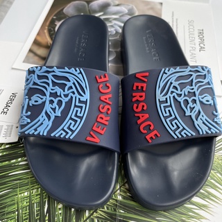 Versace Zapatillas para hombre Sandalias informales clásicas de moda Zapatillas de playa multifuncionales para hombre de alta calidad