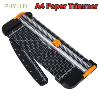 PHYLLIS Durable Paper Trimmer Stationery Guillotine Cutters Office Portable School A5 A6 A7 for Photo Paper A4 Paper Pull-out Ruler/Multicolor