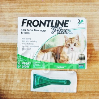 Gotas de piojos para gatos frontline Plus pulgas y garrapatas para gatos por 1 pipeta