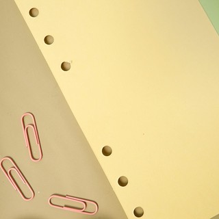 Color índice página 6 anillo carpeta divisor conjunto A5 y A6/separador hoja suelta papel Pastel lindo único (5)
