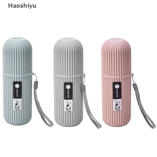 haoshiyu - cepillo de dientes portátil para cepillo de dientes, soporte para viaje, camping, caja de almacenamiento mx