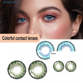 zuxinyi delicado maquillaje lentes de contacto maquillaje natural lentes de contacto sanos para niñas
