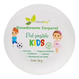 Desodorante Naturaldry Kids Piel Sensible 50g Natural (1)
