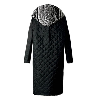 Más el tamaño de invierno de las mujeres de celosía abrigo caliente engrosamiento de lana abrigo (4)