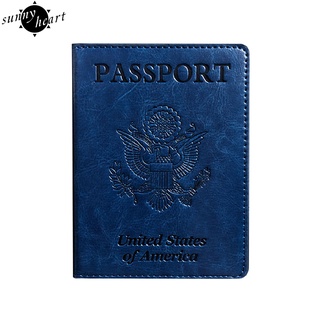 Sunnyheart Slim pasaporte cubierta portátil titular de la tarjeta pasaporte cubierta resistente al desgaste para mujeres hombres (5)