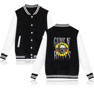 Guns N Roses Men Jacket Baseball Clothing Mens Coat For Men Hoodies Harajuku Sweatshirt Bomber Jacket Streewears