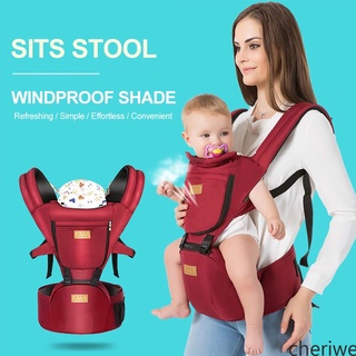 Seguro bebé cuatro estaciones portador transpirable bebé cintura taburete multifuncional cuatro estaciones Universal espalda bebé a prueba de polvo cheriwe