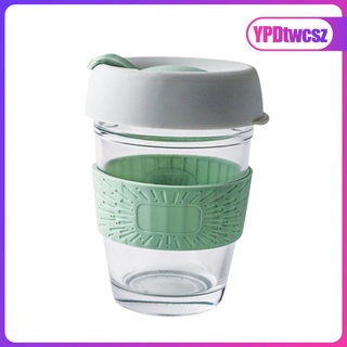 [good] 350 ml taza de café reutilizable anti-cracking vidrio reciclable taza de agua potable botella de agua fría/calor botella de leche de vidrio (6)