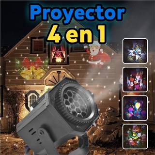 Proyector LED 4 en 1 Navidad, San Valentín, Halloween, Fiesta