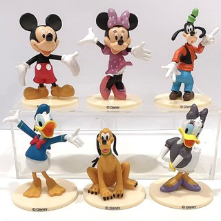 Mickey Mouse Disney figura de acción de juguete decoración de pastel Topper Set de tarta contenido 6 piezas (2)
