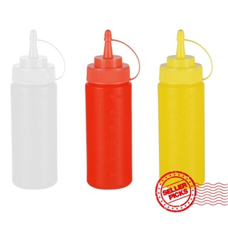 nuevo 1 agujero exprimir botella salsa vinagre aceite ketchup salsa salsa condimento dispensador l4y1