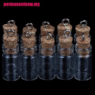 [Sun] 10 botellas de vidrio Mini frascos pequeños frascos de vidrio de corcho multiuso de corcho deseo de vidrio