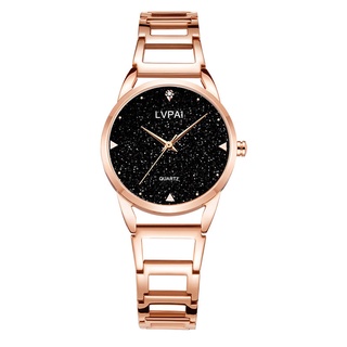 Fashion Quartz Watch Alloy Band Starry Sky Round Dial Wrist Watch for Casual Daily Office (6)