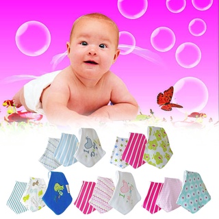 0329] 3pcs bebé niñas niños impermeable algodón material pañuelos saliva toallas