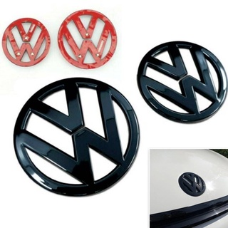 Para VW Scirocco MK3 2008-2013 brillo negro rejilla insignia delantera y trasera