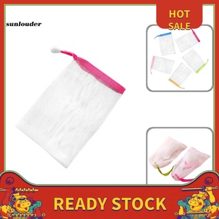 sunlouder cómoda red de jabón de malla limpiadora bolsa ligera para el hogar