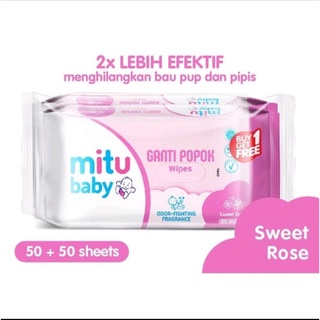 Mitu Baby Wet Tissue 50 +50 (compra 1 obtener 1)