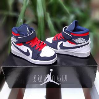 Nike air Jordan high blanco azul marino rojo zapatillas de deporte zapatos