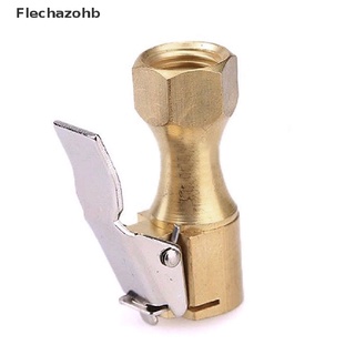 flechazohb| inflador de neumáticos de coche recto de latón de la válvula del vástago conector del mandril de aire de bloqueo en clip oro caliente (3)
