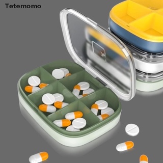 tetemomo organizador caso 4 rejilla píldora caja cuadrada portátil viaje medicina almacenamiento píldora caso mx
