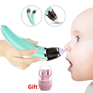 [listo STOCK] aspirador Nasal eléctrico limpiador de nariz recién nacido cuidado de bebé succionador limpiador de olfatear equipo seguro higiénico nariz aspirador