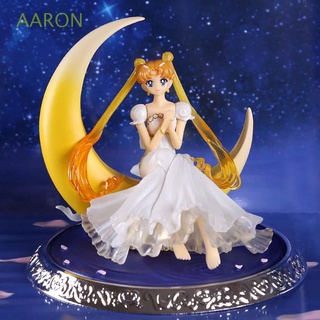 aaron anime sailor moon figura de acción pvc miniaturas figura modelo juguetes super sailor moon regalos para amigos colección modelo estatua tsukino alas figura de acción muñeca juguete/multicolor