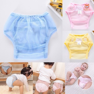 bebé verano pañales de malla transpirable pantalones cómodos lavables pañal infantil reutilizable