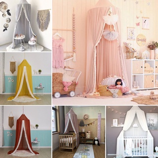 Mosquitera de encaje de gasa nórdica en tienda infantil nueva mosquitera para bebé decoración del hogar